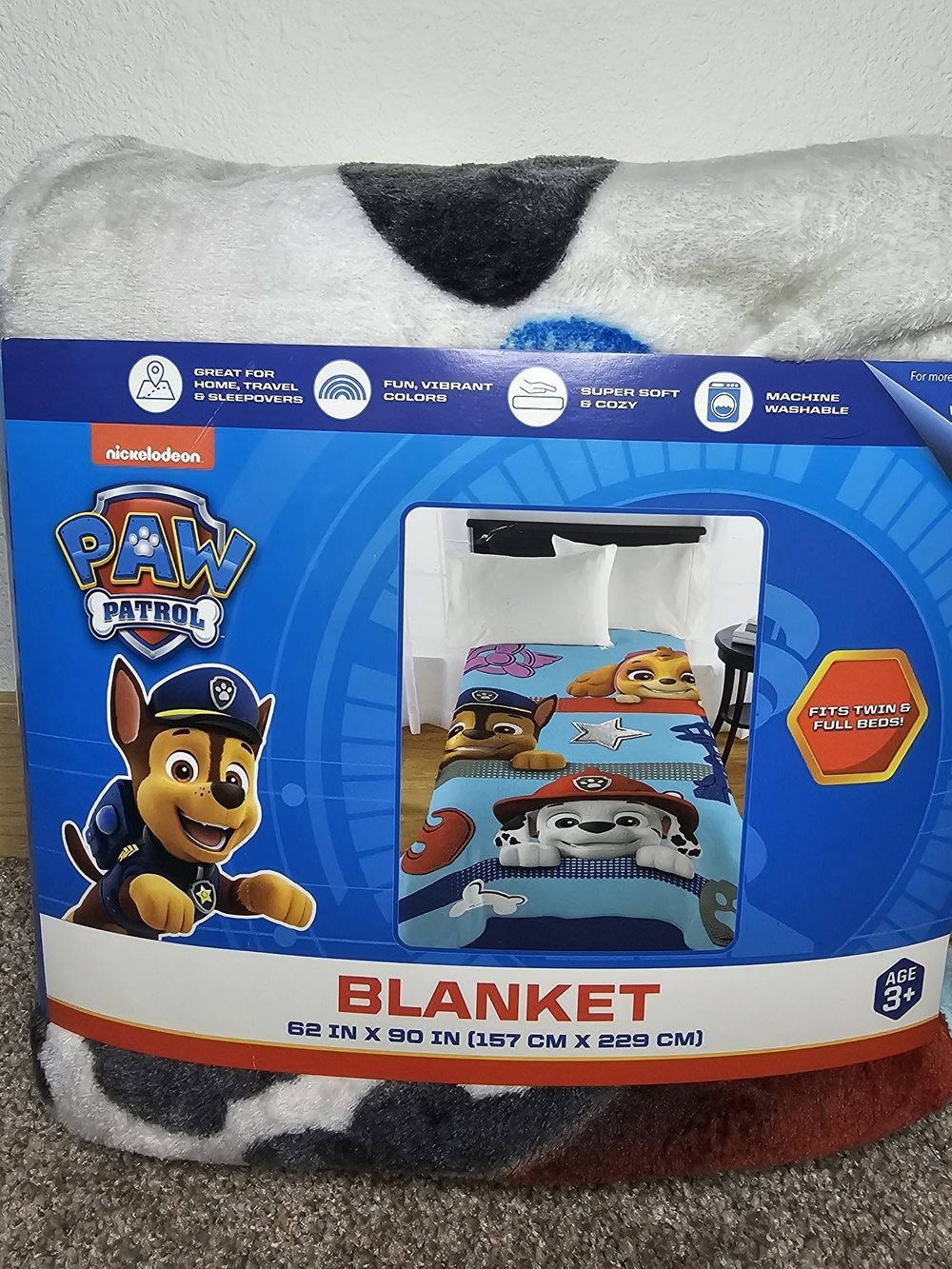 Paw Patrol Kids Blanket - Blue Multicolor